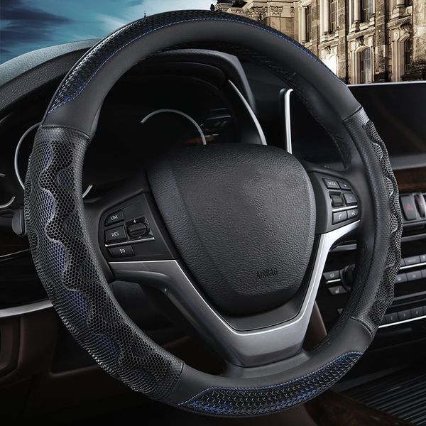 

universal leather anti-slip car steering wheel cover 15 inches 37-38cm for nissan series all models car-styling