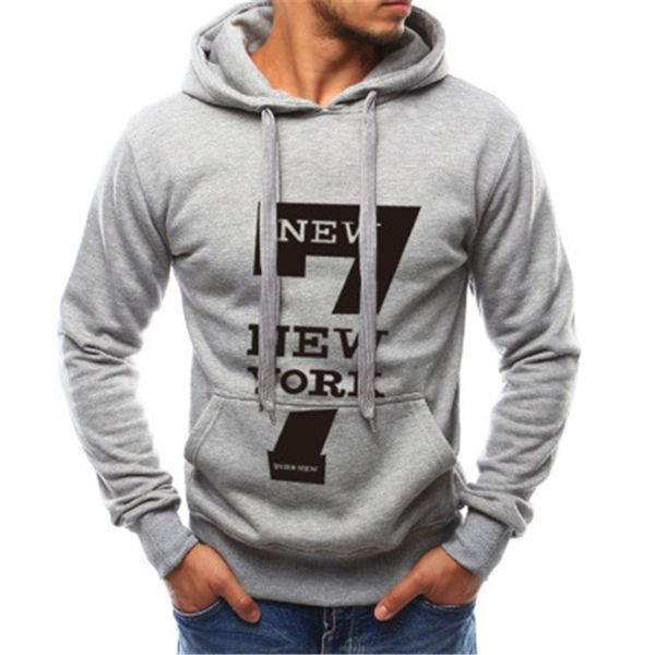 

mens letter pattern hoodies fashion trend long sleeve hooded sweatshirts clothing male spring casual loose with pocket pullover, Black