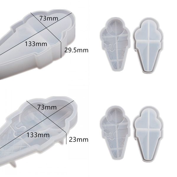 

diy epoxy resin silicone molds mirror ice cream jewelry storage boxes mold easy demoulding originality mould recyclable 12rh f2