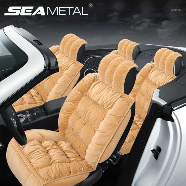 

car seat covers cover universal plush protector automobiles cushion warm carpet mat winter seat-cover auto accessories1