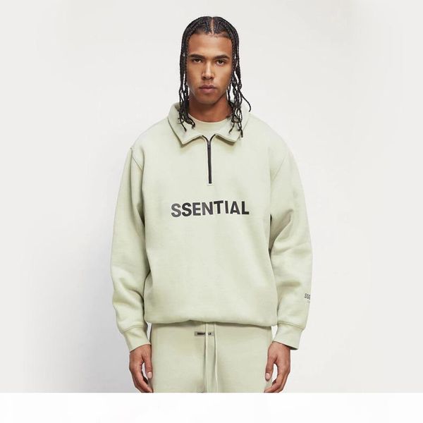 

20fw fg letter printed half zipper sweatshirt men women high street pullover simple fashion autumn winter sweater hoodies hfymwy702, Black