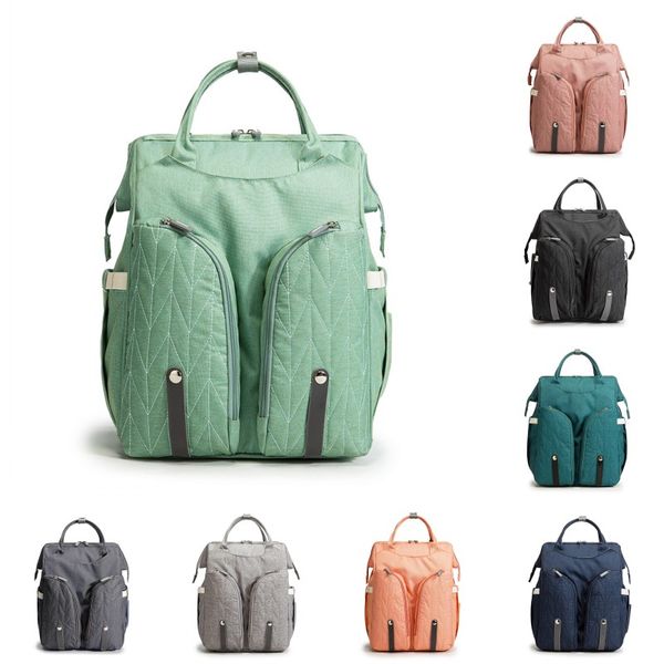 Grande capacidade de fralda mochila mochila multifuncional Baby Bed Bolsas de maternidade Bolsa de Bolsa de Enfermagem Bolsa Com Ganchos