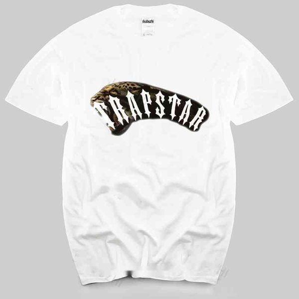 

2022 selling cotton tshirt mens summer trapstar london beast mode leopard t shirt black size s m  bnwt man brand t-shirt bigger, White;black