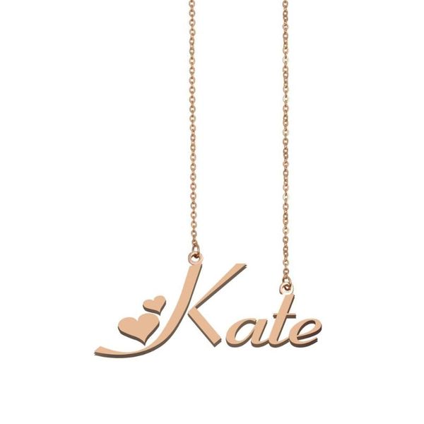 

pendant necklaces kate name necklace , custom for women girls friends birthday wedding christmas mother days gift, Silver