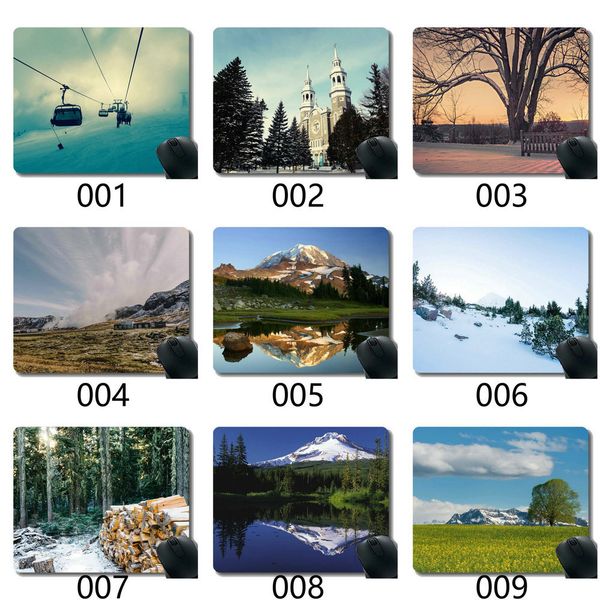 

gaming mouse pad,landscape glacier with reflection non-slip rubber mousepad