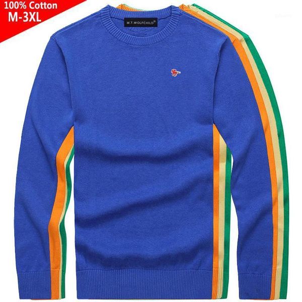 

100% cotton autumn mens pullovers knitted sweaters casual long sleeve sweaters fashion knitted male clothes -3xl1, White;black