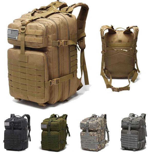 

3p molle shoulder bag waterproof tactical backpack camping backpack large loading men hiking travel