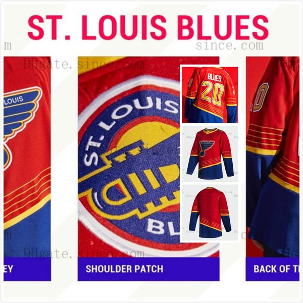 

womens st. louis blues 2021 reverse retro jersey vladimir tarasenko ryan o'reilly binnington alex pietrangelo brayden schenn jaden schw, Black;red