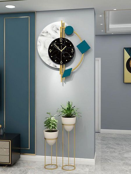 

wall clocks luxury clock nordic design glass irrgular creative living room digital silent reloj de paredhome decoration