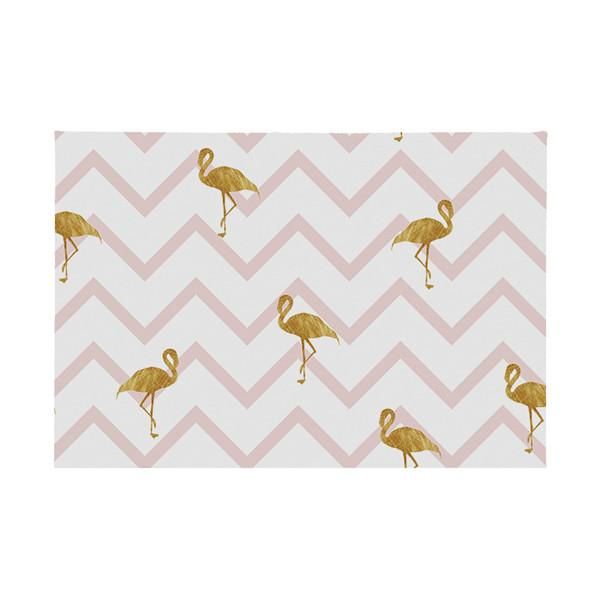 

creative cloth linen placemat pink flamingo love pattern dining table mat heat insulation non slip placemats bowl coaster 1pcs h wmtzes