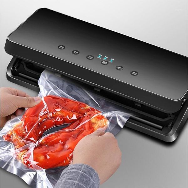 

vacuum food sealing machine 110v 220v portable detachable fully automatic sealer kitchen packaging with 10pcs bags1