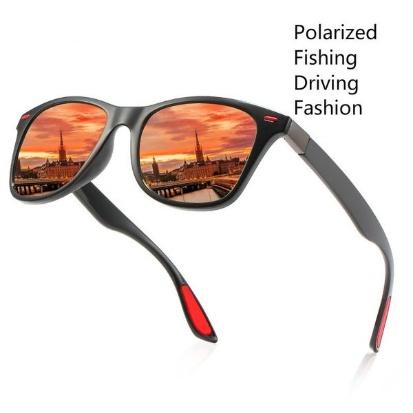 

polarized sunglasses men women fashion driving sun glasses uv400 anti-glare eyewear with glasses case, White;black