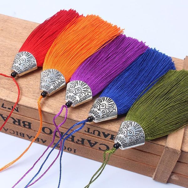 

10pcs metal caps tassels fringe pendant diy material smooth cord party tassel trim jewelry curtains decor ribbon accessories h jllsgp