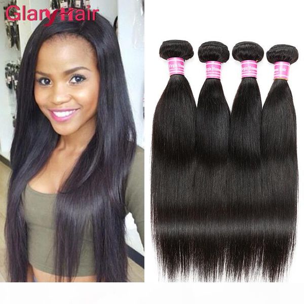 

glary selling items peruvian virgin hair weave peruvian straight human hair extensions mix length 18 inch selling, Black
