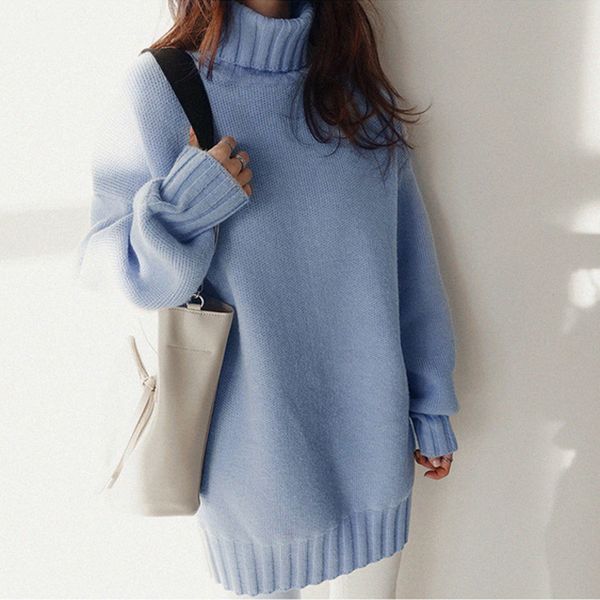 

long sleeve sweters women blusas mujer de moda loose-fit korean-style sueter mujer knitted pullover sweater 832a 201130, White;black