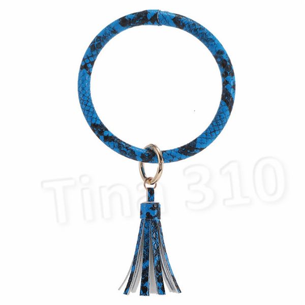 

wristlet new leather tassel bangle o keychain bracelets bracelet circle key ring keyring holder wristbands fashion acces, Silver