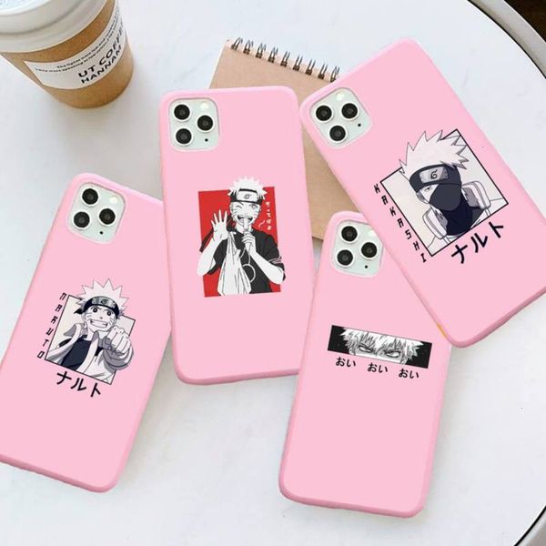 

1dwcartoon animation naruto uzumaki kakashi mobile phone shell caramel color for def 6 7 8 11 12 s mini pro x