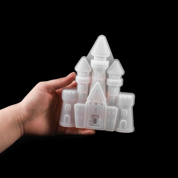 

3 styles castle epoxy resin molds villa christmas house for diy resin epoxy casting mold silicone jewelry crafts making tool sqcffv