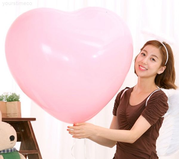 

up 36 inches oversized heart colorful blow love balloon helium inflable big latex balloons for wedding birthday party decorations dhl