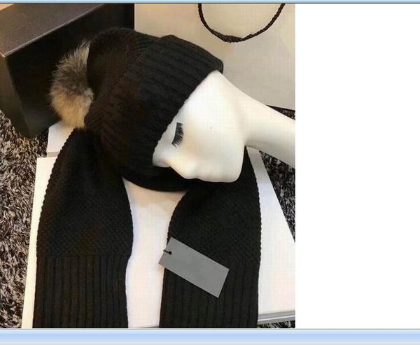 

2020 new cotton knitting black hats and scarves sets women winter comfortable warm sets, Blue;gray