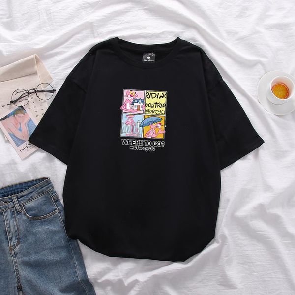 

2020 summer women's cotton short-sleeved tshirt in the long section fashion large size t-shirt, White