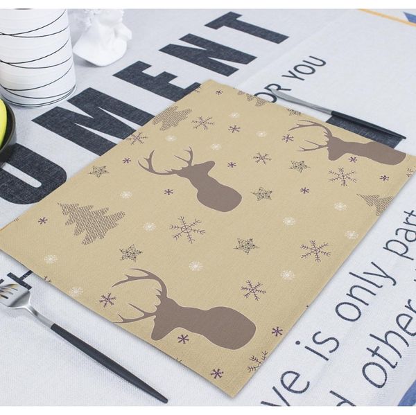 

рождественские декорные кастрюли украшения для домашнего стола санта-клаус стол для стола мат навидад месценые ужин столовая побережьенский