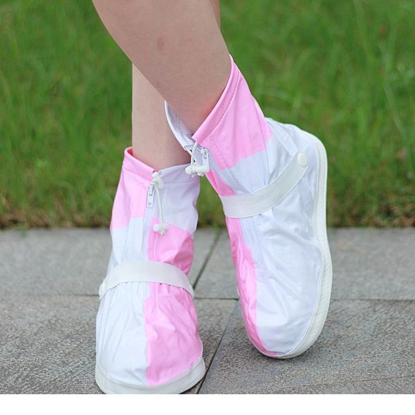

women's rain shoes thick wear-resistant non-slip rain-proof elastic design fashion overshoes boot cover for outdoor wa bbywrq