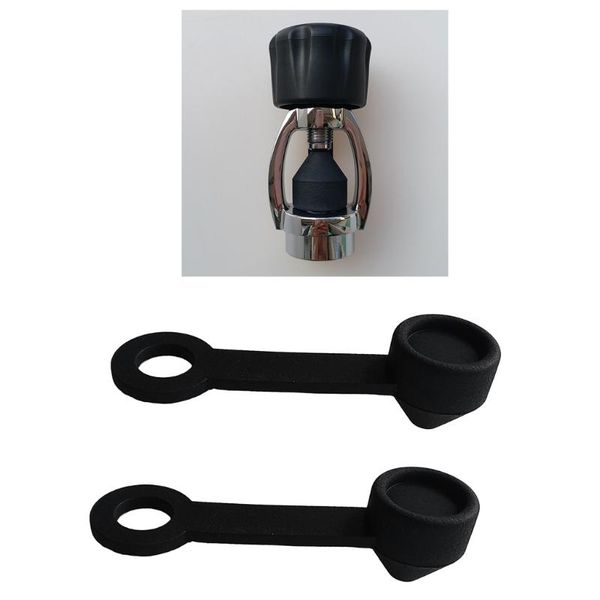 

2 pieces durable scuba diving regulator first stage dust cap cover for din to yoke adapter 3.62inch