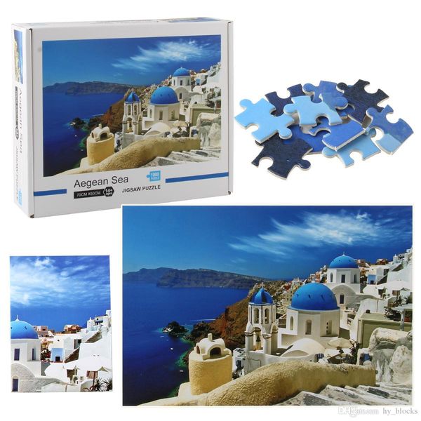 

plane decompression puzzle 1000 pieces of paper puzzle children intelligence creative toys famous animal landscape series puzzles