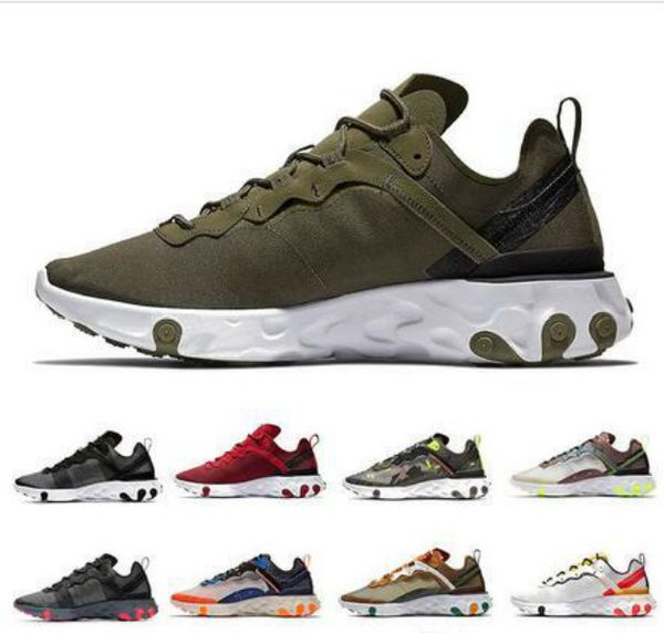

olive react element 87 55 mens running shoes tour yellow undercover camo red men women sail triple black white taped seams sports
