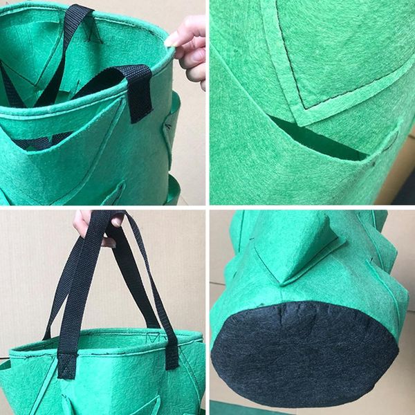

diy stranser растут контейнерная сумка pe ткани овощные садовые садовые утолщения горшок растут мешок садовый инструмент wmtwxi