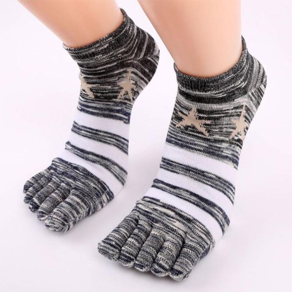 

fashion men socks five fingers anti slip soft cotton socks comfortable meias sokken popular comfortable soxs hocoks1, Black