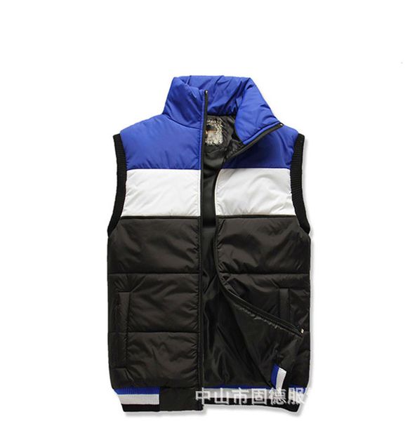 

professional advertisement volunteer men's down cotton vest, Black;white