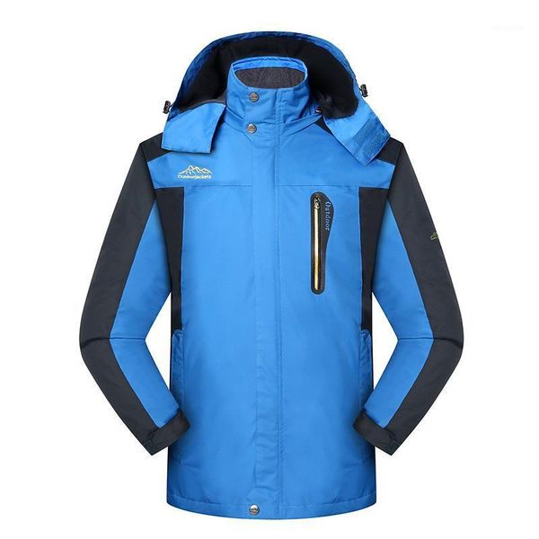 

outdoor jackets&hoodies autumn and winter style men raincoat jacket single layer thick windproof waterproof mountaineering trench co1, Blue;black