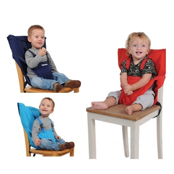 

baby portable kids travel foldable washable infant dining cover seat safety belt feeding high chair dhd2133