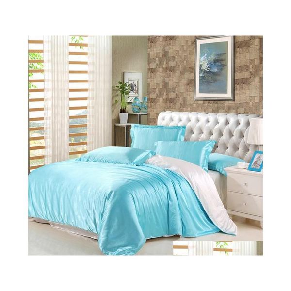 

wholesale- mulberry silk bedding sets duvet cover bedspread bed sheet king//full size silk bedding hvrm2