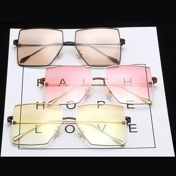 

seemfly new fashion polygon large frame sunglasses metal frames sun glasses for women and men classic retro outdoor eyeglasses, White;black