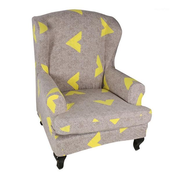 

l back elastic wing chair cover decorative slipcovers arm furniture 3d printed high stretch anti slip protective removable1
