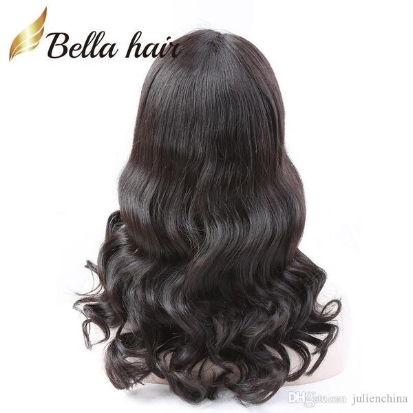 

brazilian virgin human hair wigs front lace wigs full lace wigs with baby hair wavy loose wave for black women bella hair, Black;brown