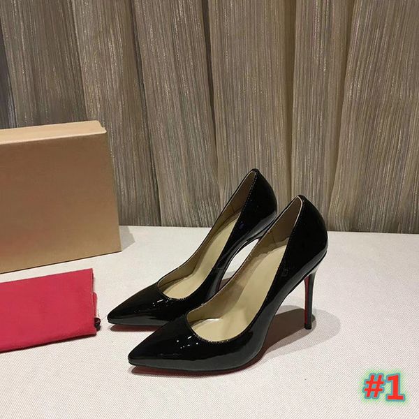 

fashion luxury designer women dress shoes new glitter spikes pointed toes pumps dress shoes wedding party shoes size34-42with box, Black