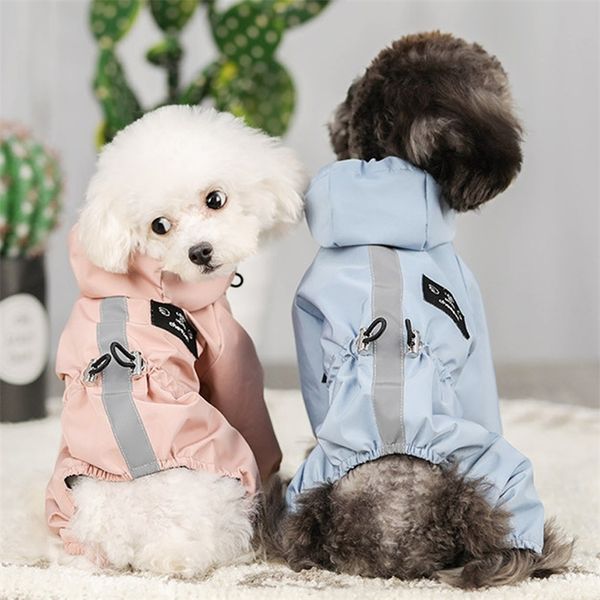 Nuovi vestiti per cani da compagnia Impermeabile per cuccioli Cani di piccola-grande taglia Abbigliamento Bulldog francese Akita Vestiti Carlini Cani Felpe con cappuccio per cani Giacca a vento 201109