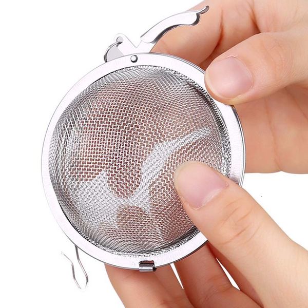

5cm 304 stainless steel mesh balls infuser strainers filters interval diffuser for tea kitchen dining bar tools
