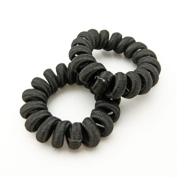 

elastic black cloth telephone wire girls accessories rubber band headwear hair rope spiral shape ties q bbyofe