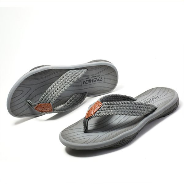 

eva flip flops men slippers summer casual shoes non-slip beach sandalias slides menbig size, Black