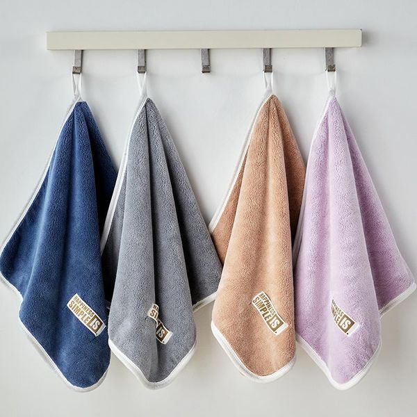 

towel 2 pcs face coral fleece super absorbent 40x80cm towels thick soft bathroom hair comfortable beach toallas