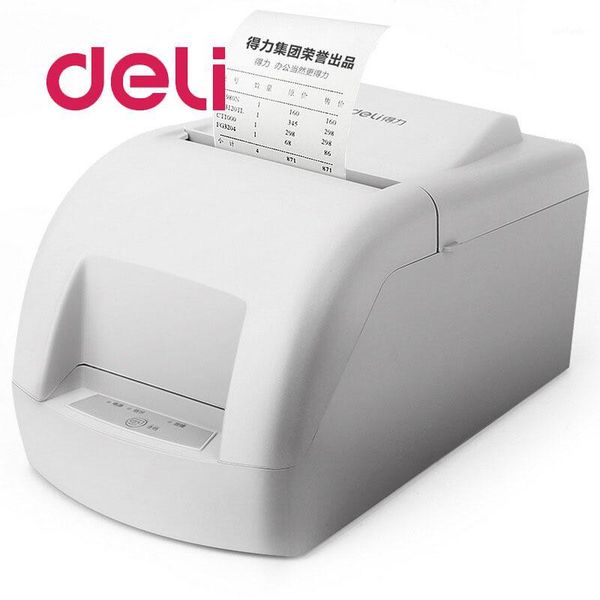 

printers deli dl-220b dot matrix label barcode printer small ticket machine 76mm paper receipt for supermarket computer office1