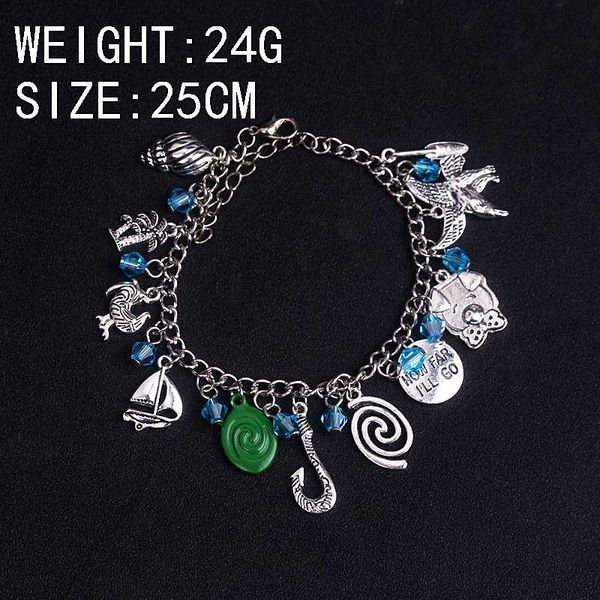 

moana creative ocean combination bracelet wonder practical ms. gift, Golden;silver