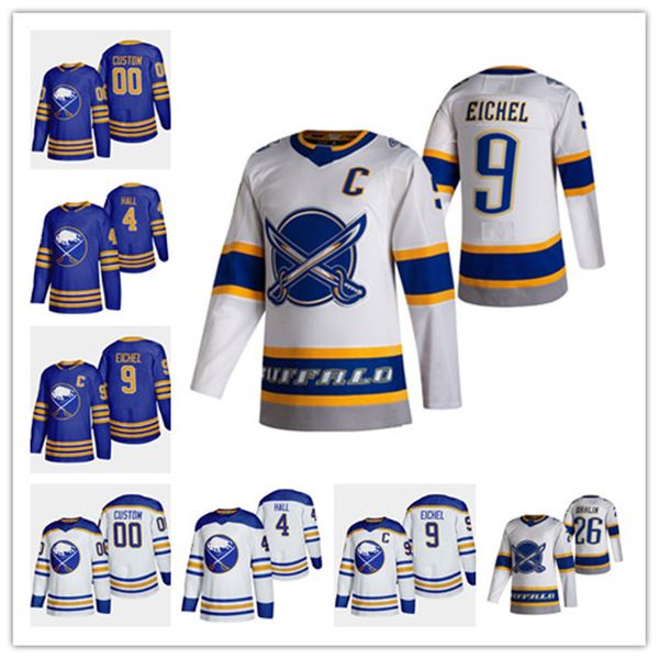 

taylor hall buffalo sabres 2021 reverse retro jack eichel zach bogosian rasmus ristolainen rasmus dahlin bogosian jeff skinner hockey jersey, Black;red