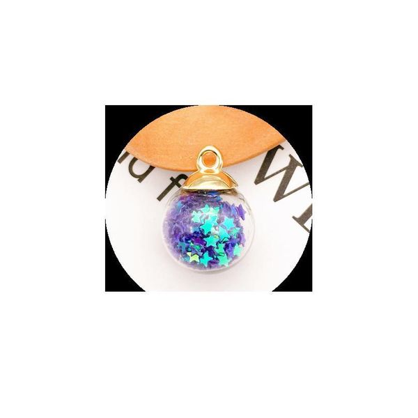 

10pcs 21x16mm transparent glass bead pentagram christmas decoration pendant diy handmade earring material jewelry acc bbylwp