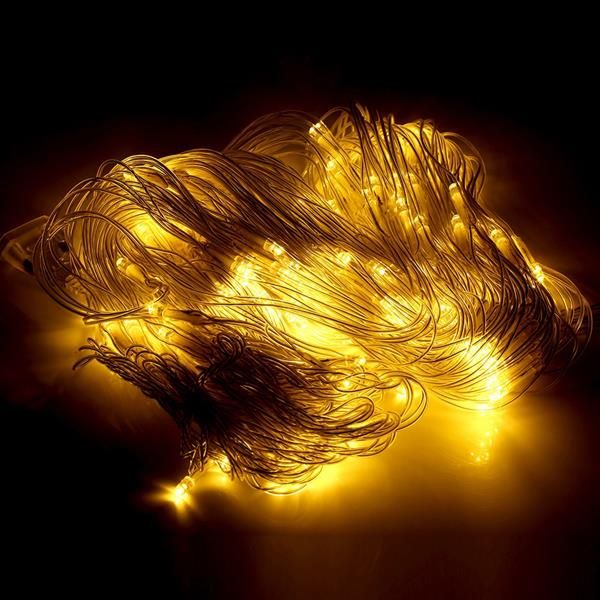 

selling 210 led fairy net light mesh curtain string wedding christmas party decor warm white led strings wholesale